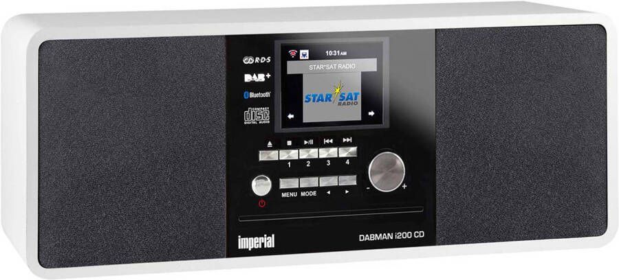 IMPERIAL by TELESTAR Digitale radio (DAB+) DABMAN i200 CD met cd-speler (stereogeluid fm wifi)