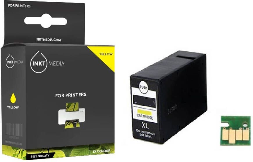 Inktmedia Inktcartridge Geschikt Canon PGI-2500XL Y inktcartridge geel hoge capaciteit Cartridge met Inkt