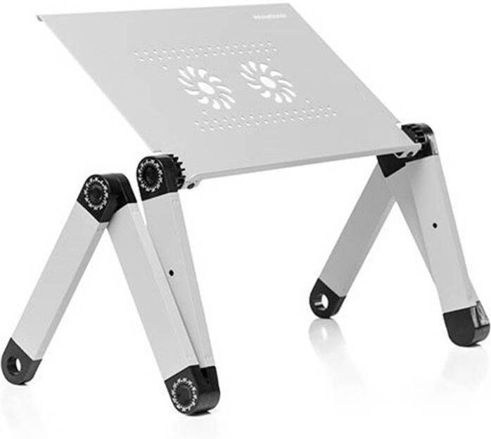 Innovagoods laptopstandaard laptoptafel verstelbaar in aluminium schootbureau schoot tafel cadeau tip