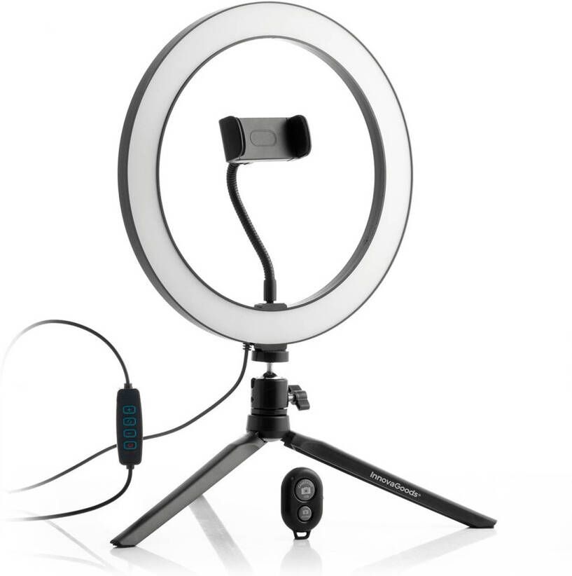 Innovagoods Selfie ringlamp met driepoot en afstandsbediening Youaro