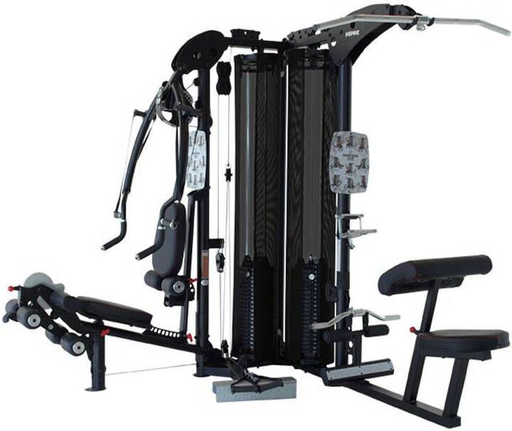 Inspire Multi-gym M5 twee gewichtstapels zwart