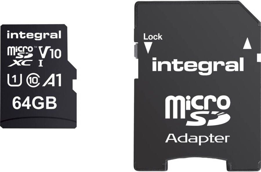 Integral microSDXC geheugenkaart 64 GB