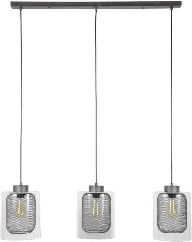 Intens Wonen AnLi-Style Hanglamp 3xØ20 raster-glas