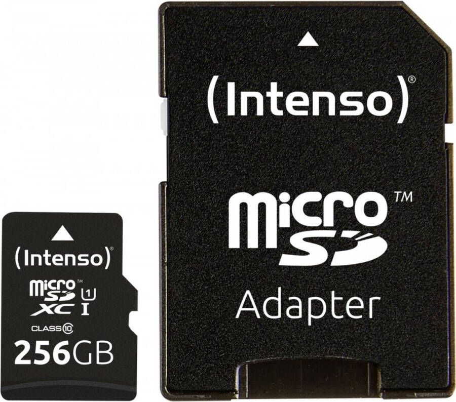 Intenso microSDXC Kaarten 256GB Class 10 UHS-I Premium