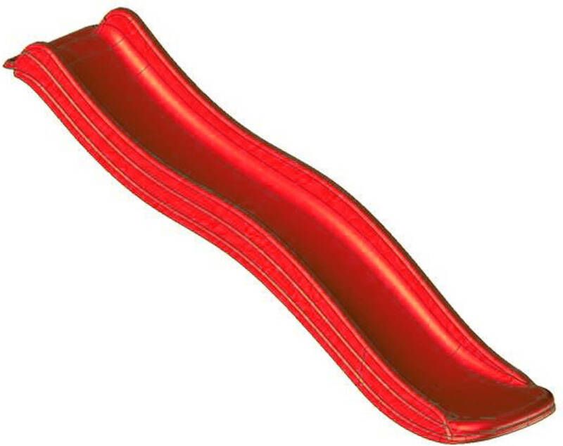 Intergard Glijbaan rood met wateraansluiting voor houten speeltoestellen 0 90m platvormhoogte