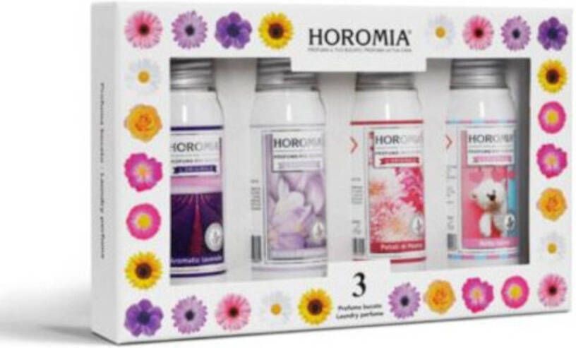 Merkloos Wasparfum 4x50ml cadeau set Horo 3 Horomia