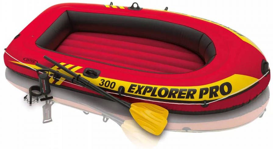 Intex Explorer Pro 300 opblaasboot met peddels en pomp 58358NP