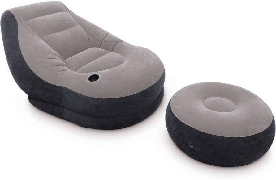 Intex Opblaasstoel met poef Ultra Lounge Relax 68564NP