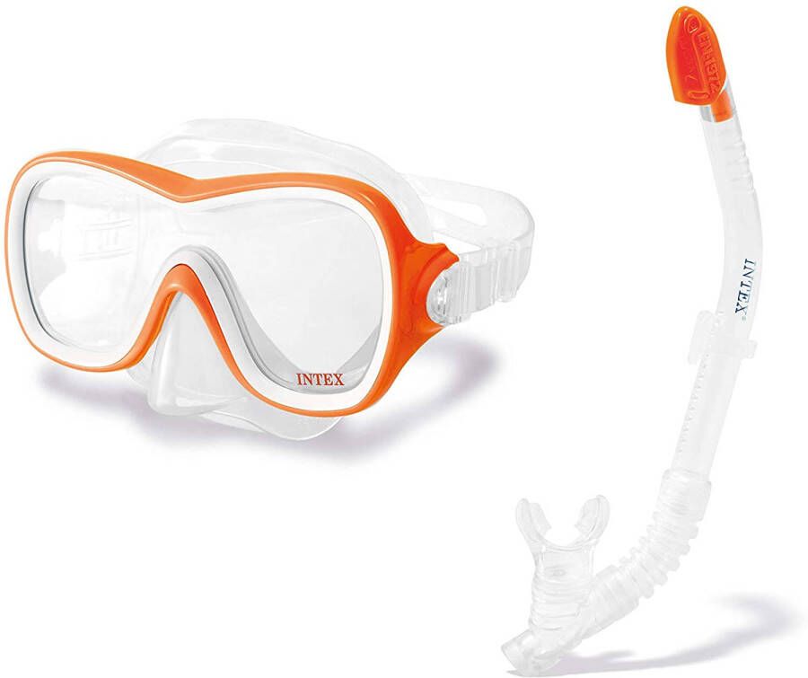 Intex snorkelset Wave Rider oranje 2-delig