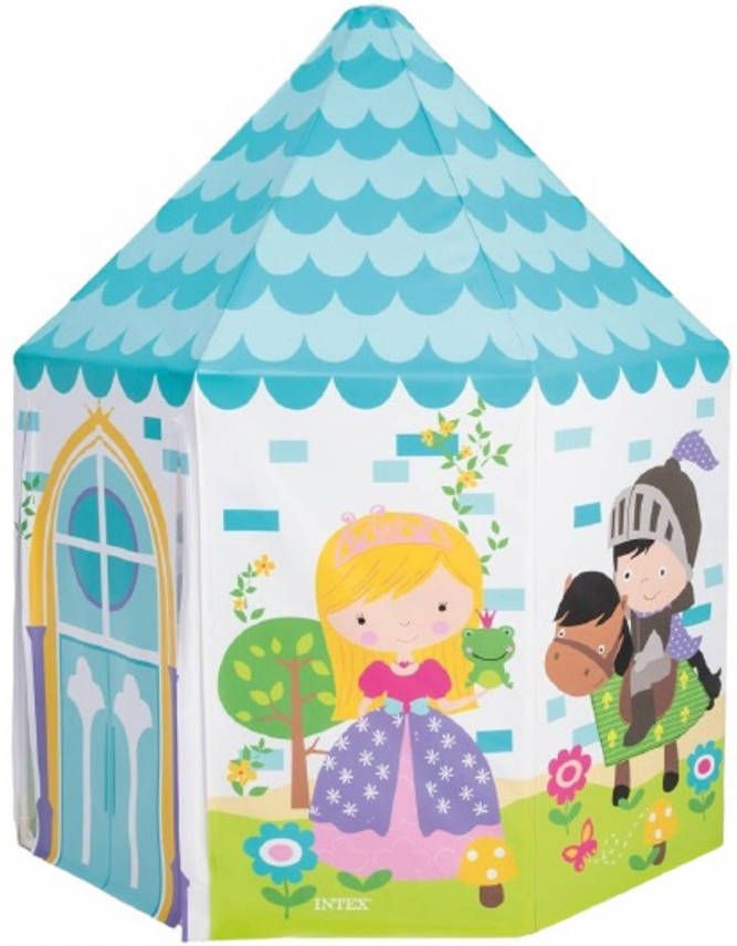 Intex speeltent Princess junior 130 x 104 cm vinyl blauw