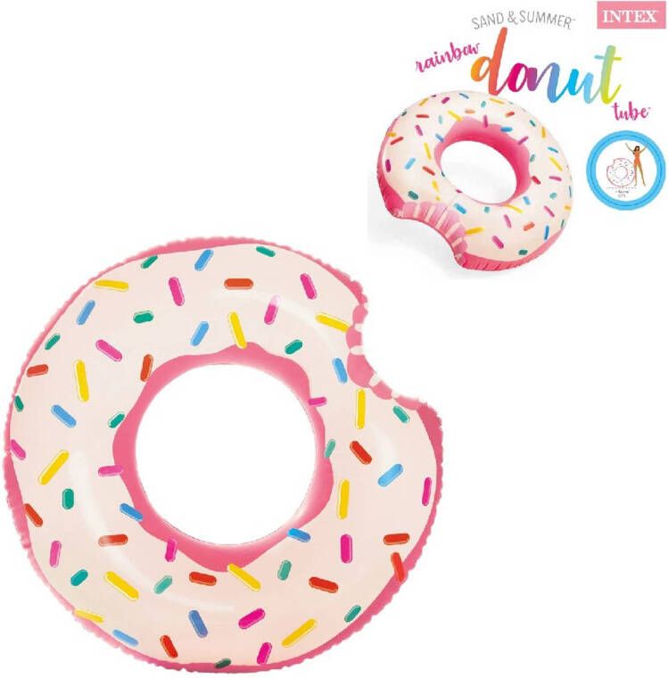 Intex Opblaasbare donut zwemband 107 cm Zwembanden - Foto 2