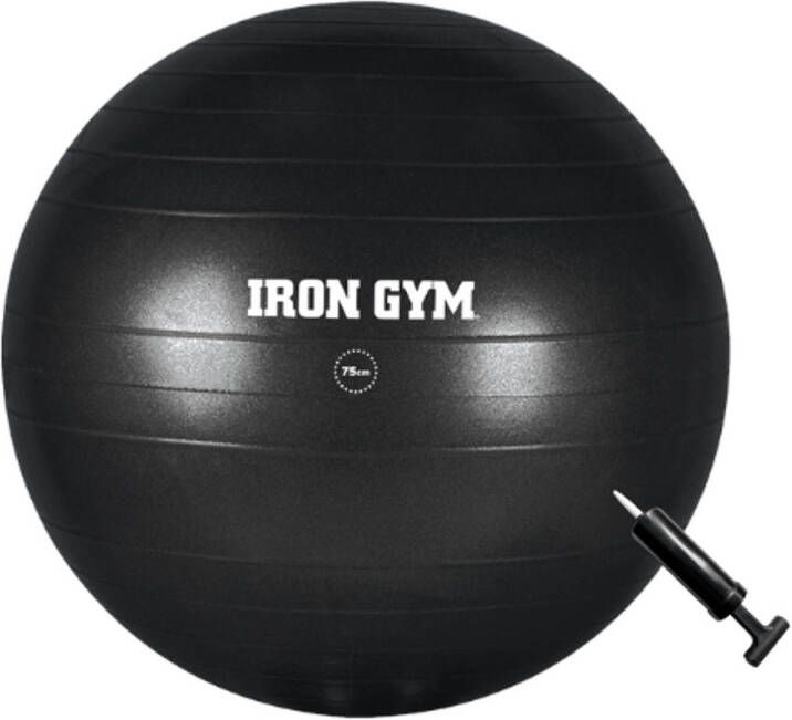 Iron Gym exercise ball fitnessbal stabiliteitstraining incl.pomp 75 cm