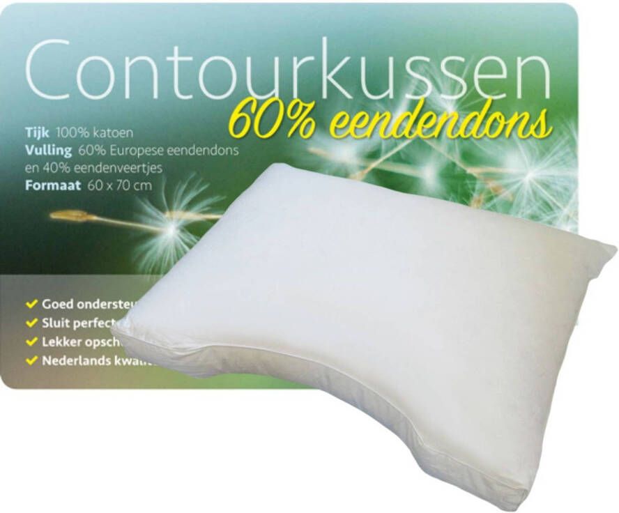 ISleep Contourkussen Dons 60% dons