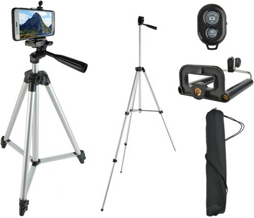 Iso Trade Izoxis tripod smartphone statief met afstandsbediening en bluetooth voor IOS en Android