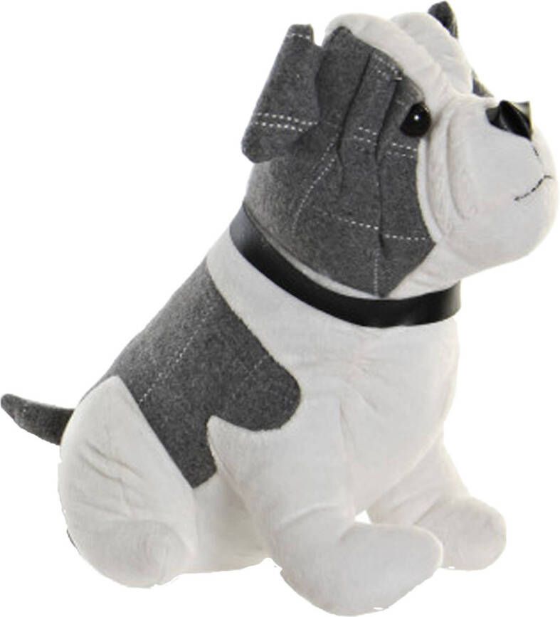 Items Deurstopper 1 kilo gewicht Hond Franse Bulldog grijs wit 29 x 26 cm Deurstoppers