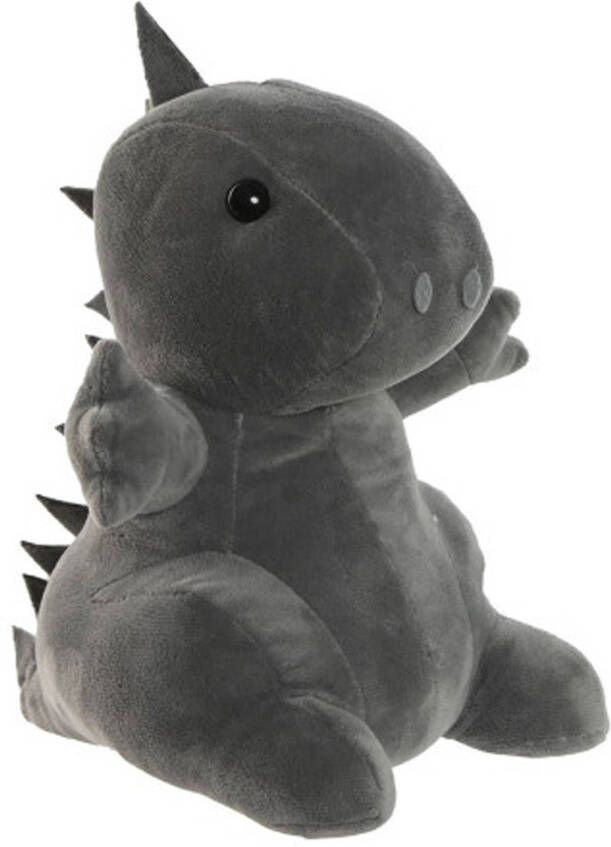 Items Deurstopper gewicht dieren thema Dino 1 kilo grijs 24 cm Deurstoppers