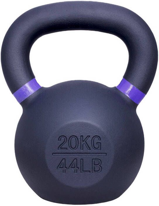 IVOL Kettlebell gietijzer 20 kg Zwart Paars