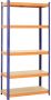 IVOL Stellingkast Blauw Oranje 5 planken Opbergrek 180x90x40 cm 175kg Draagkracht - Thumbnail 2