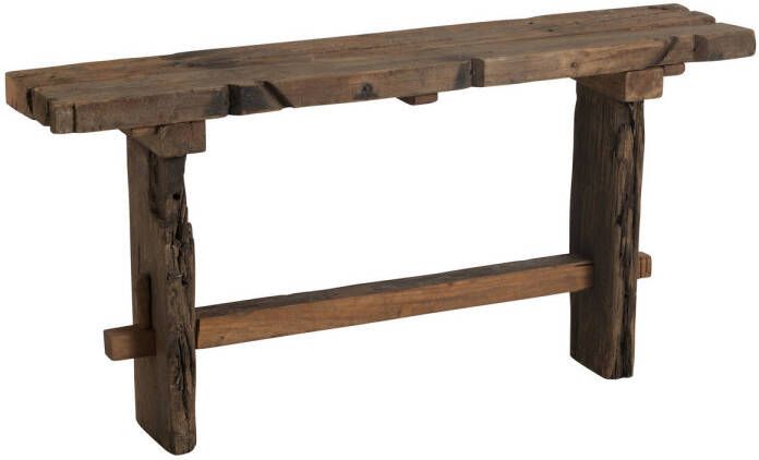 J-Line Console Brut Gerecycleerd Hout Bruin 150x35x75cm