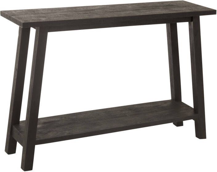 J-Line Console Vierkant Mango Hout Zwart 120x35x83cm