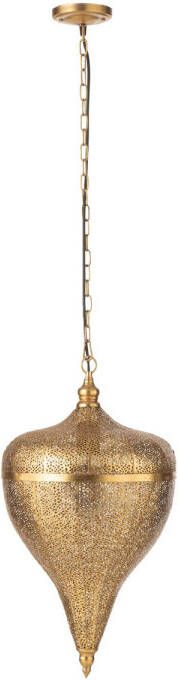 J-Line Hangende Lamp Druppel Metaal Goud Large 31.5x31.5x57cm