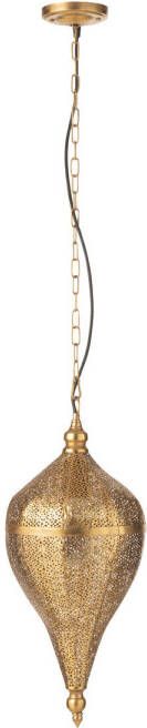 J-Line Hangende Lamp Druppel Metaal Goud Small 23x23x53cm