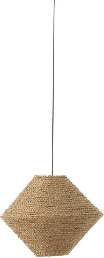 J-Line Hanglamp Ufo Zeegras Naturel Large 40x40x32cm