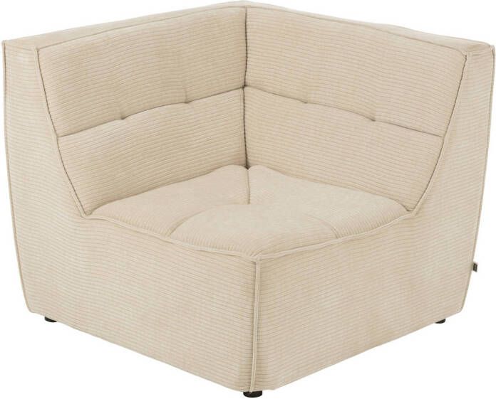 J-Line HoekFauteuil Grid Populierenhout schuim Beige 98x98x83cm