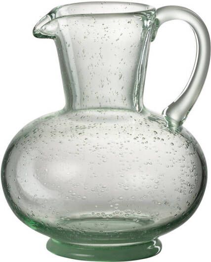 J-Line Karaf Bol Glas Watergroen 16.5x15x21cm