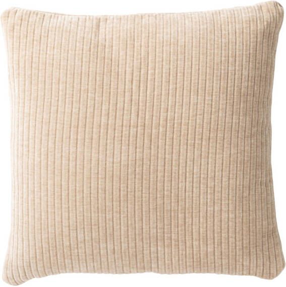 J-Line Kussen Ote Stof schuim Donker Beige 45x45x5cm