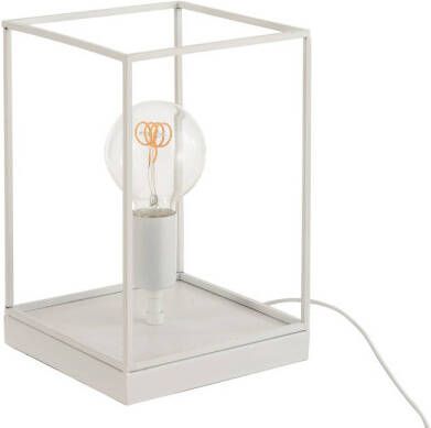 J-Line Lamp 1 Lamp Rechthoekig Frame Metaal Wit Small 20.5x20.5x30cm