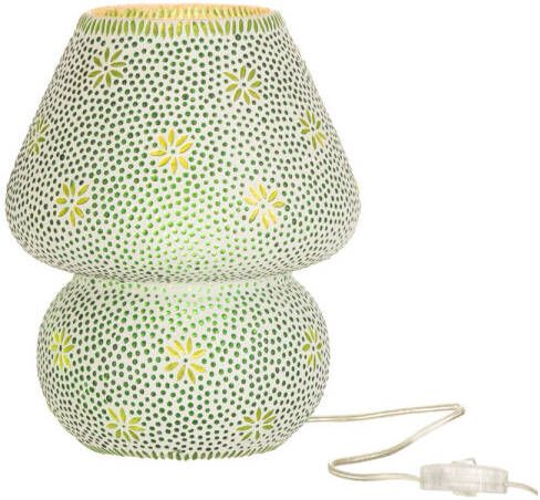 J-Line Lamp Bram Glas Groen Medium 25x25x30cm