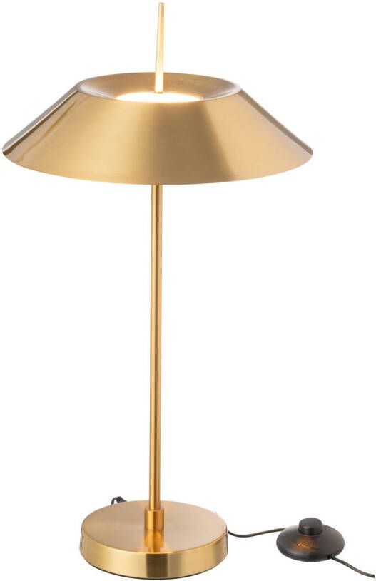 J-Line Lamp Led Metaal Goud 30.5x30.5x56cm