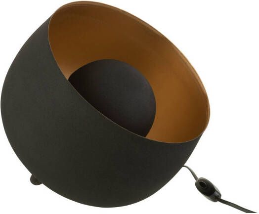 J-Line Lamp Rond Interieur Goud Metaal Zwart Small 28x28x24cm