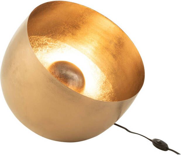 J-Line Lamp Rond Metaal Goud 35x35x31cm