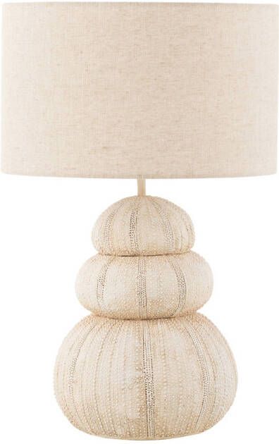 J-Line Lamp Zee-egel Poly Beige 30.5x30.5x47cm