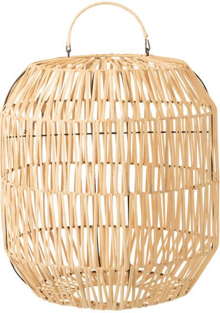 J-Line Lampkap Cyclinder Rotan Naturel 35x35x40cm