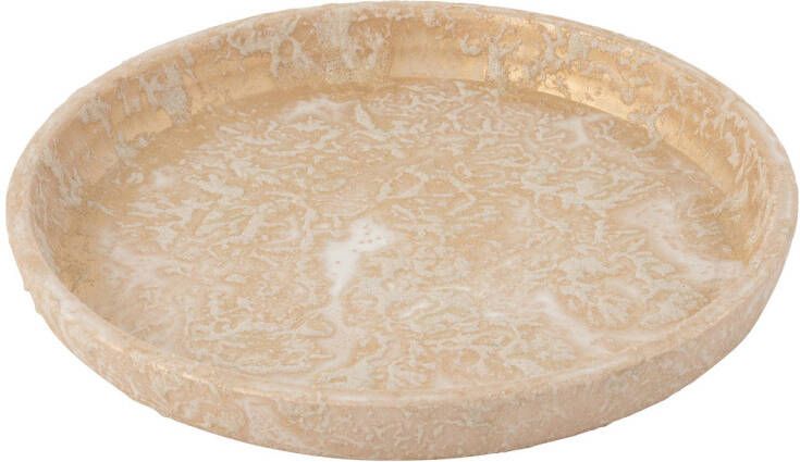 J-Line Plate Flowerpot Terra Rose Gold 40x40x4cm