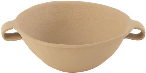 J-Line Schaal Agra Aluminium Beige 28x23.5x9cm