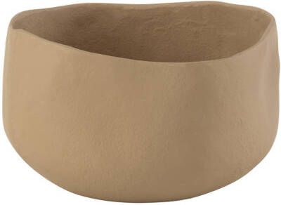 J-Line Schaal Goa Aluminium Beige 24x24x14cm