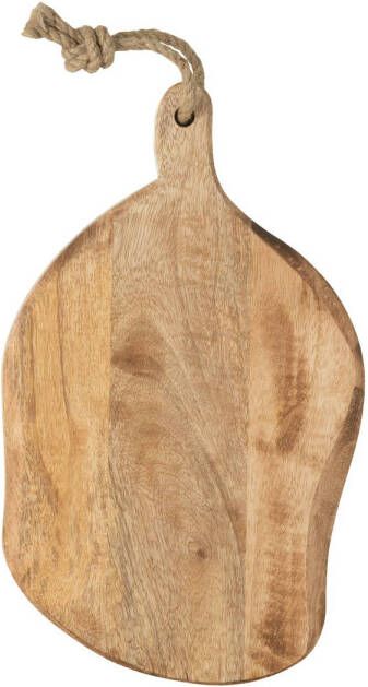 J-Line Snijplank Ovaal Organic Hout Small 37x23x2.5cm