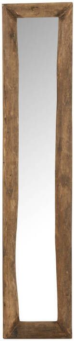 J-Line Spiegel Rechthoek Hout Bruin Small 120x24x5cm