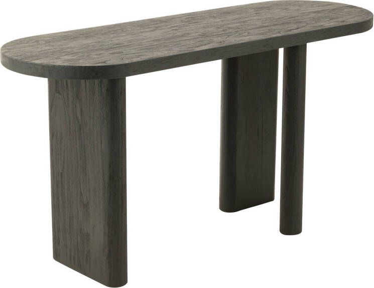 J-Line Tafel Teak Hout Zwart 150x50x75cm