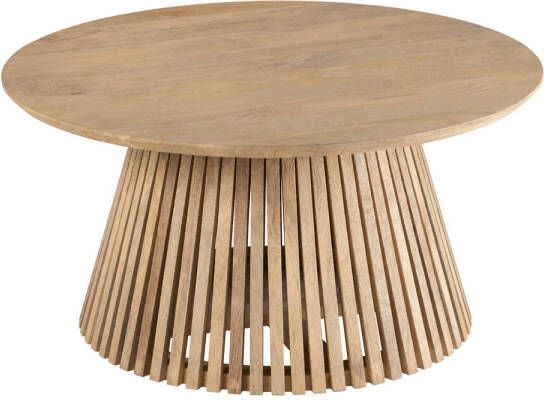 J-Line Tafel Vincent Mangohout Naturel Medium 80x80x39.5cm