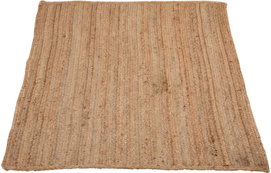 J-Line Tapijt Rechthoek Jute Naturel 180x120x1cm