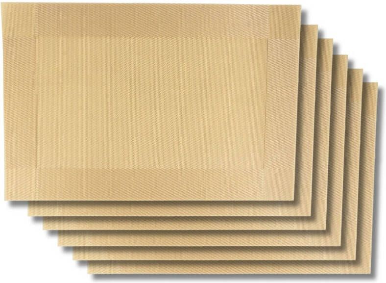 Jay Hill Placemats Extra Gold 45 x 31 cm 6 Stuks