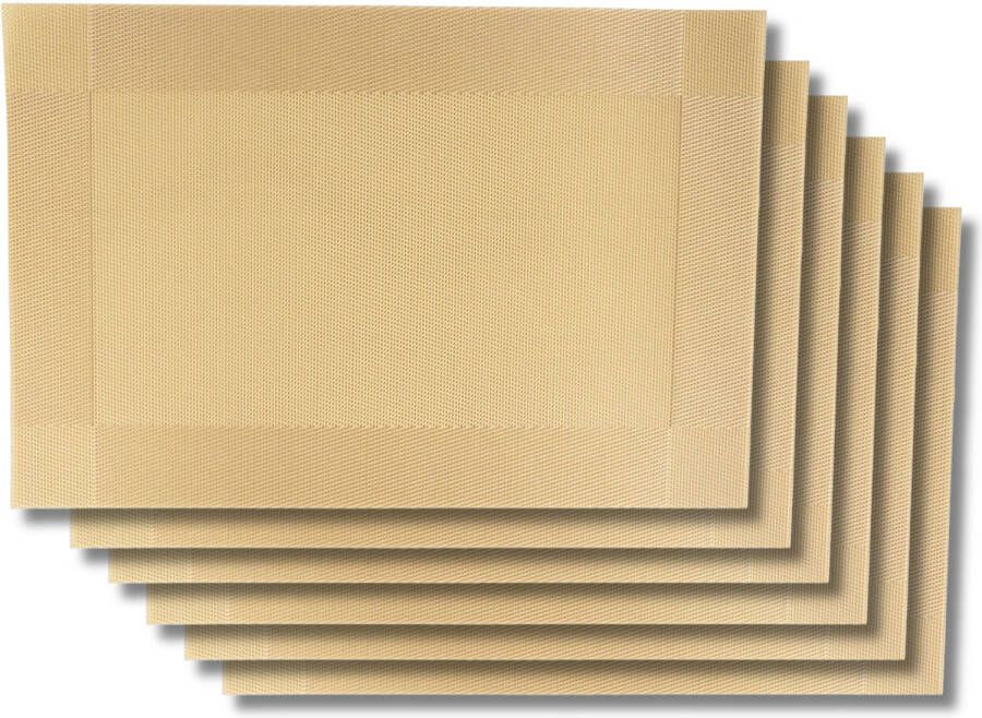 Jay Hill Placemats Extra Gold 45 x 31 cm 6 Stuks