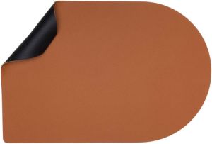 Jay Hill Placemats Vegan Leer Cognac Zwart Bread Dubbelzijdig 44 X 30 Cm 6 Stuks