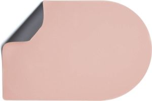 Jay Hill Placemats Vegan Leer Grijs Roze Bread Dubbelzijdig 44 X 30 Cm 6 Stuks