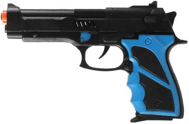 Jonotoys Politie speelgoed pistool kind en volwassenen verkleed rollenspel plastic 22 cm Speelgoedpistool